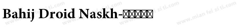 Bahij Droid Naskh字体转换